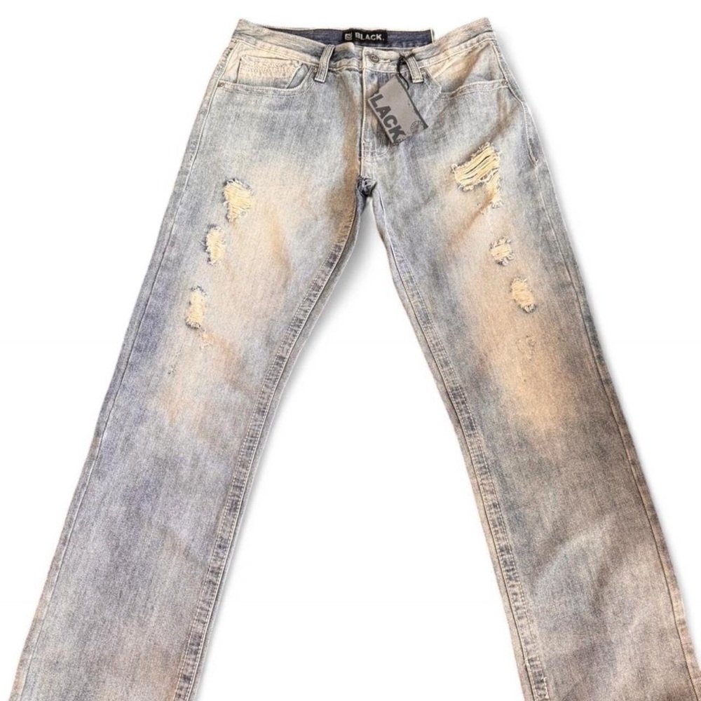 Men's Distressed Jeans - Black Brand